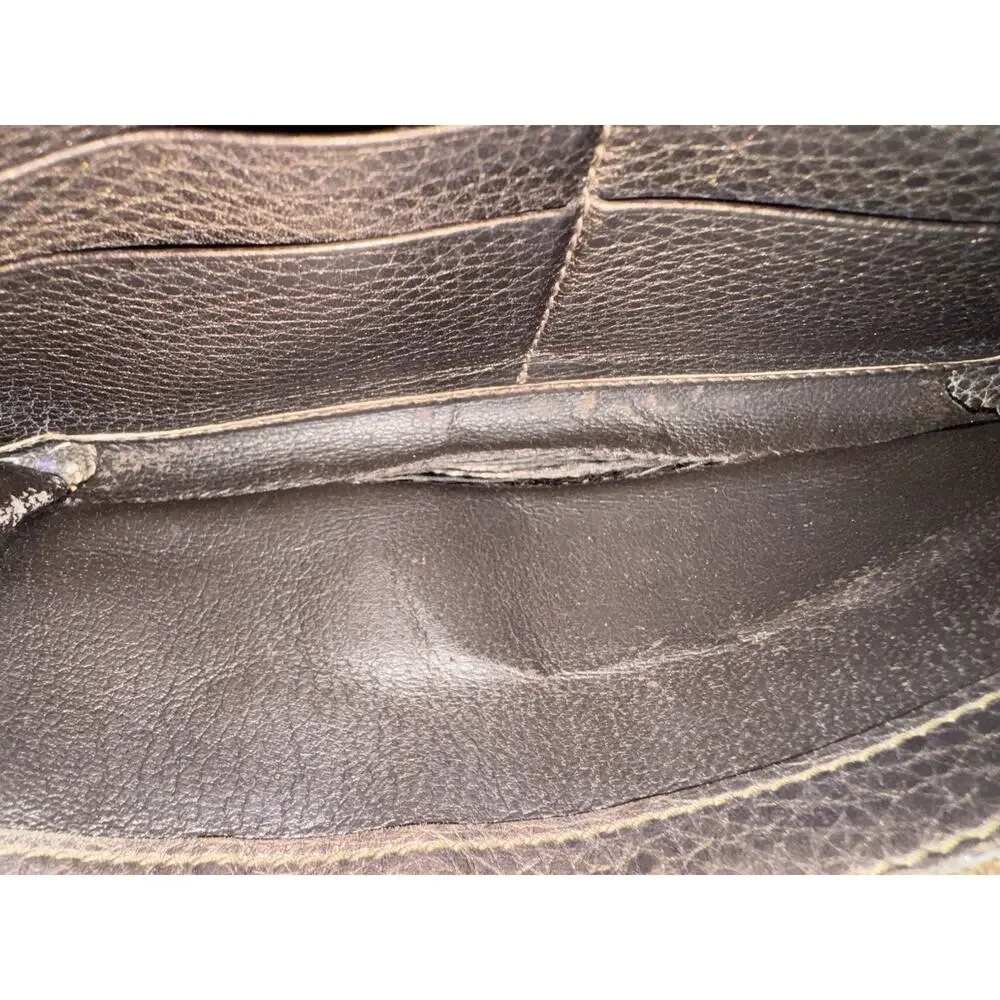 Gucci Bamboo Tassel Zip Around Wallet Beige Canvas Leather Vintage Authentic - Picture 14 of 16